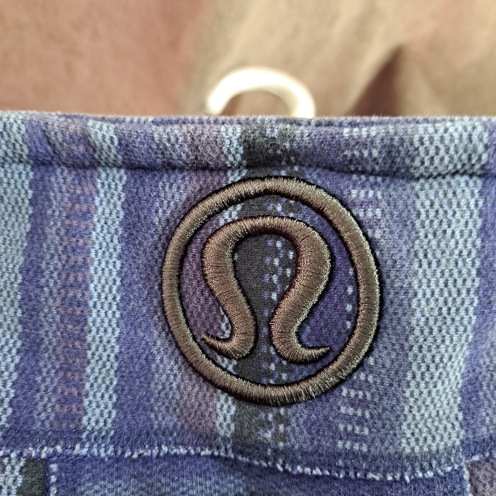 Lululemon Scuba Full Zip Hoodie Blue Purple Poncho Stripe G- 8 - Picture 6 of 12